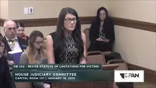 Child sexual abuse survivor Tara Walker Lyons' presentation to MT House Judiciary Committee, 1/18/19
