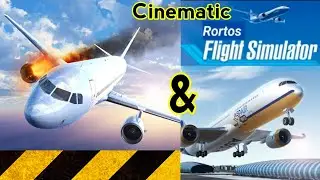 Plane Landing Cinema View (Boeing 747 & Airbus A340) Best Cinematic Landing View 