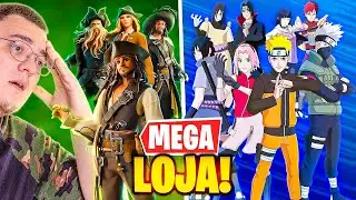 NARUTO E PIRATAS DO CARIBE ESTÃO DE VOLTA AO FORTNITE! 😱🔥 NÃO PERCA!