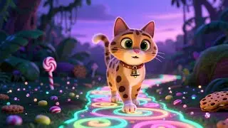 Cookie Cat and the Jellybean Jungle | Sweet Adventure Rhyme for Kids | Nursery Rhymes & Songs
