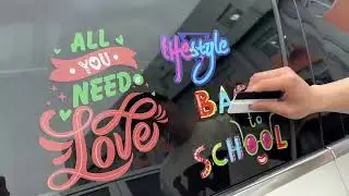 Custom car window vinyl transfer sticker
