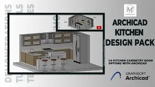 ArchiCAD kitchen cabinetry door designs | ArchiCAD Kitchen Design Demonstration Part 2