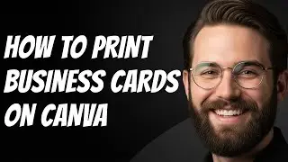 Как печатать визитки на Canva