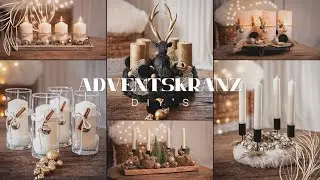 10 Ideen f&uuml;r Adventskr&auml;nze | Adventskranz selber machen | DIY Adventskranz | DIY Advent wreath