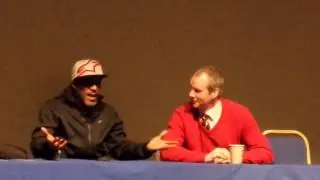 Red Dwarf Rimmer does Cat impersonation comic con 2014