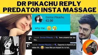 Dr Pikachu Reply Predator on live | Predator | Dr Pikachu | Predator vs Dr Pikachu