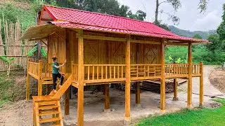 AMAZING HOUSE : 33 days alone painting a wooden house - Change the new look of your house