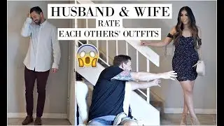 HUSBAND & WIFE RATE EACH OTHERS' OUTFITS: TRY ON HAUL