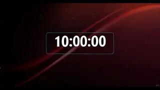 10 Hour Timer Countdown | Stunning Red Glow Background Timer