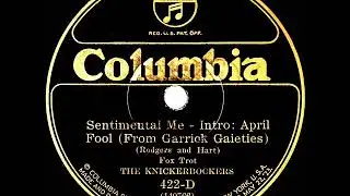 1925 HITS ARCHIVE: Sentimental Me (Intro: April Fool) - Ben Selvin (instrumental)