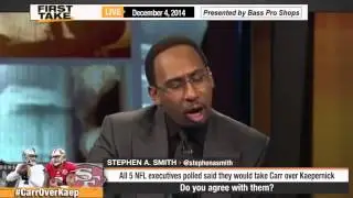 Better QB   Derek Carr or Colin Kaepernick     ESPN First Take
