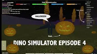 Dino Simulator Let's Play 4 | Halloween fossil event! +Fossil locations!