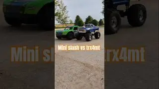 traxxas Mini slash vs Traxxas trx4mt #traxxas #vs