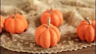 How to Make Spun Cotton Pumpkins!  DIY Fall Craft Tutorial