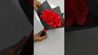 paper flower bouquet #diypaperbouquet#valentinedaygift #anniversarygift #birthdaygift