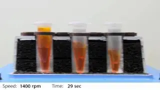 Mixing Efficiency of TS-100C (1.5ml and 0.5ml tubes)