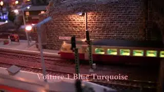 Hobbytrain SBB TEE Gottardo N Scale Lighted and internally decorated