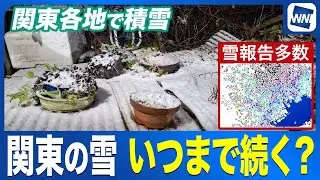 【関東雪情報】東京の雪はいつまで続く？ 関東各地で雪報告多数