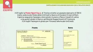Videolezione - L’assegno bancario
