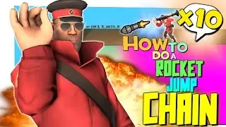 TF2: How to do a rocket jump chain [FUN]