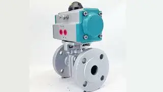 Pneumatic 2-way flange ball valve----Jiangsu Shoulong Valve Co.,Ltd