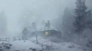 Extremely Strong Wind Sounds for Sleeping┇Heavy Blizzard & Loud Blowing Snow┇Sounds to Sleep & Study