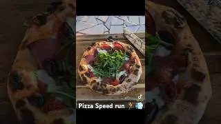 30 seconds or less for this pie ⏲️🏃💨 #pizza #woodfiredpizza #pizzalover #food