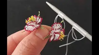 İğne Oyası Modeli.(Flower Desing)Needle Lace.