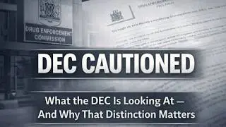 What the DEC Is Looking At &mdash; And Why That Distinction Matters