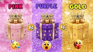 Choose Your Gift 🎁  Pink vs Purple vs Gold Gift Box Challenge