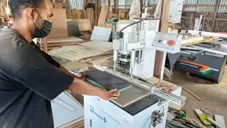 Станок для модульной кухни #гибка кромки #пильный станок