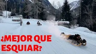 TRINEO EXTREMO con Ni&ntilde;os en Suiza | Preda-Berg&uuml;n | Graubunden, Suiza