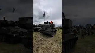 WALKING WITH A 1975 CVR T SCIMITAR ARMY TANK AT SMALLWOOD STEAM AND VINTAGE SHOW MAY 2025