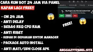 🥵CARA RUN BOT WHATSAPP 24 JAM NO DELAY || PANEL FREE!! || ANTI MATI MATI!! | ANGGAZYY PANEL🥶🔥
