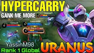 Killer Tank Uranus Hyper Carry - Top 1 Global Uranus by YassinM98 - Mobile Legends