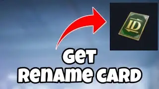 How to get Rename Card in PUBG Mobile