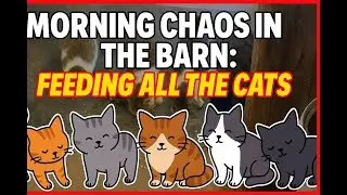 Barn Cats Go Wild at Breakfast! 😸