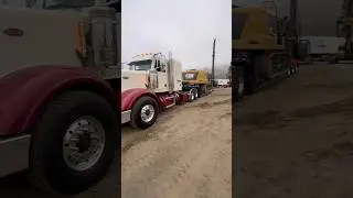 Heavy haul Peterbilt with 100k drill rig #diesel #farming #trucking #excavator #construction
