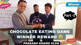 Chocolate Eating Game | Winner Reward 🏆 | #rewards #vlog #vlogger #nepal #trending #viralvideo 