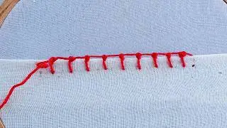 Unlocking the secret of|Most demanding basic stitch border embroidery design| border stitch tutorial