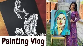 Bride Painting Tutorial / Painting vlog / How to Draw Indian Bride Easy