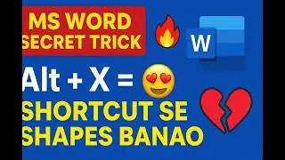 MS Word Secret Trick 😱 | Alt+X Se Hearts & Emojis ❤️ #WordTricks @digitalskillmentor