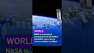 NASA to Evacuate 4 Astronauts from ISS 🚀 #NASA #ISS  #SpaceNews #Astronauts #NASAUpdate #shorts