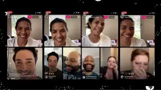 America Ferrera Instagram Live w/ Ben Feldman, Colton Dunn, and Lauren Ash (25/03/2021)