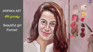 How to freehand oil colour painting #youtubevideo 