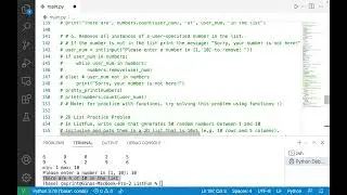 Introduction to Programming with Python: 2D List Practice Problems