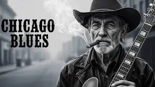 Electric Chicago Blues Wave Sweeping the City as Midnight Guitars Sing with Passion