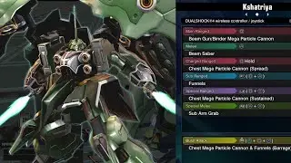 Kshatriya - Gundam Extreme Versus Maxi Boost ON Combo Guide