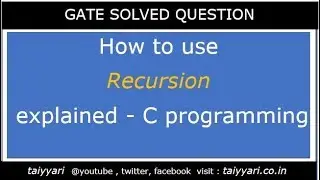 Gate question on recursion