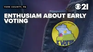 'Go out and vote': Pa. voters share enthusiasm for early voting access